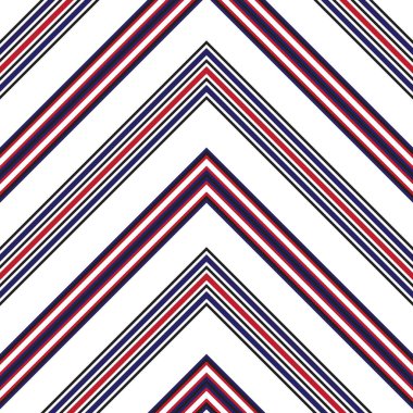 Moda tekstili ve grafikleri için uygun kırmızı ve mavi köşegen çizgili, dikişsiz arkaplan