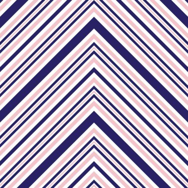 Moda tekstili ve grafikleri için uygun pembe ve lacivert köşegen çizgili desenli arkaplan.