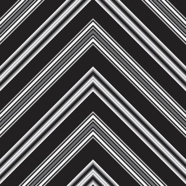 Siyah ve beyaz Chevron köşegen çizgili desensiz arka plan moda tekstil ve grafikleri için uygun.