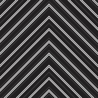 Siyah ve beyaz Chevron köşegen çizgili desensiz arka plan moda tekstil ve grafikleri için uygun.