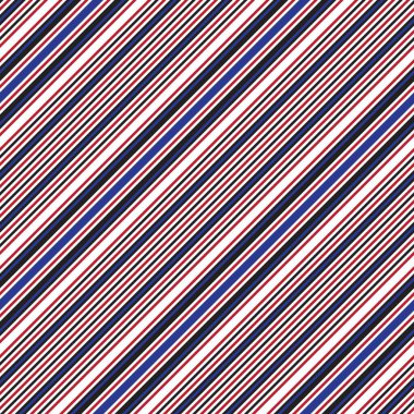 Moda tekstili ve grafikleri için uygun kırmızı ve mavi köşegen çizgili dikişsiz arkaplan