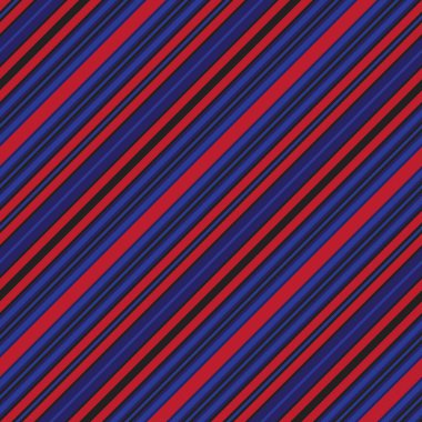 Moda tekstili ve grafikleri için uygun kırmızı ve mavi köşegen çizgili dikişsiz arkaplan