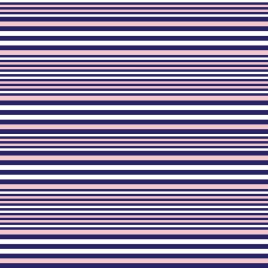 Moda tekstili ve grafikleri için uygun pembe ve denizci çizgili kusursuz desen.