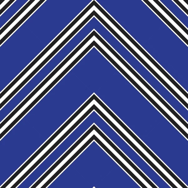 Blue Chevron Diagonal Striped Seamless Pattern Background Suitable Fashion Textiles — Stock Vector