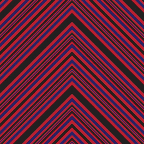 Fondo Sin Costuras Rayado Diagonal Chevron Rojo Azul Adecuado Para — Vector de stock