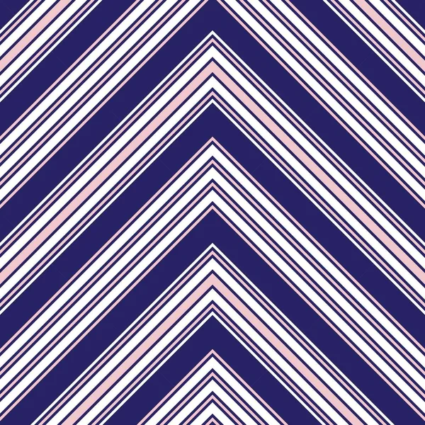 Chevron Rose Marine Diagonale Rayé Fond Motif Sans Couture Adapté — Image vectorielle