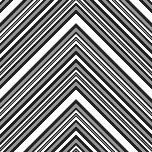 Chevron Noir Blanc Diagonale Rayé Fond Motif Sans Couture Adapté — Image vectorielle