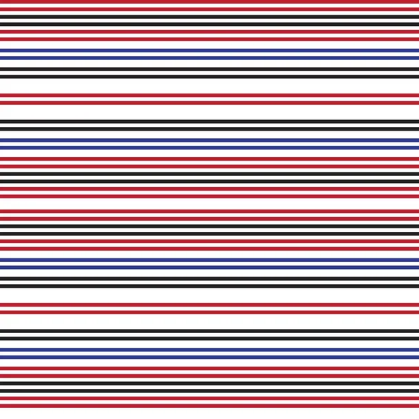 Red Horizontal Striped Seamless Pattern Background 그래픽 — 스톡 벡터