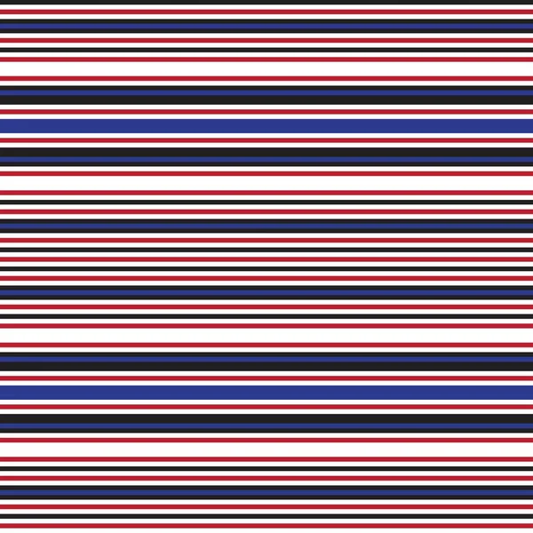 Red Blue Horizontal Striped Seamless Pattern Background 그래픽 — 스톡 벡터