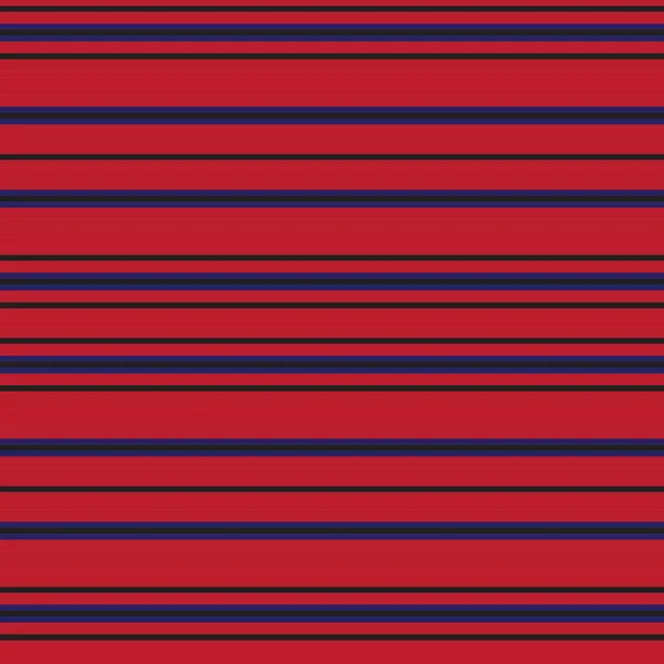 Rood Blauw Horizontaal Gestreepte Naadloze Patroon Achtergrond Geschikt Voor Mode — Stockvector