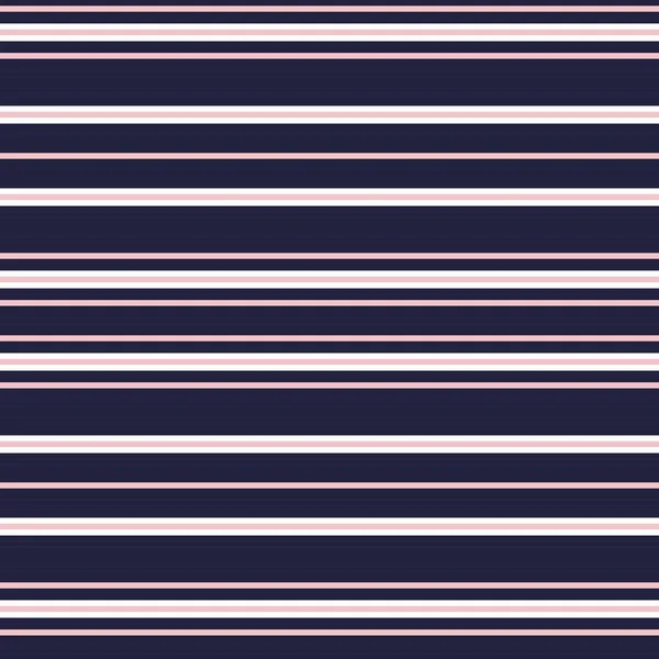 Pink Navy Horizontal Striped Seamless Pattern Background Suitable Fashion Textiles — Stock Vector