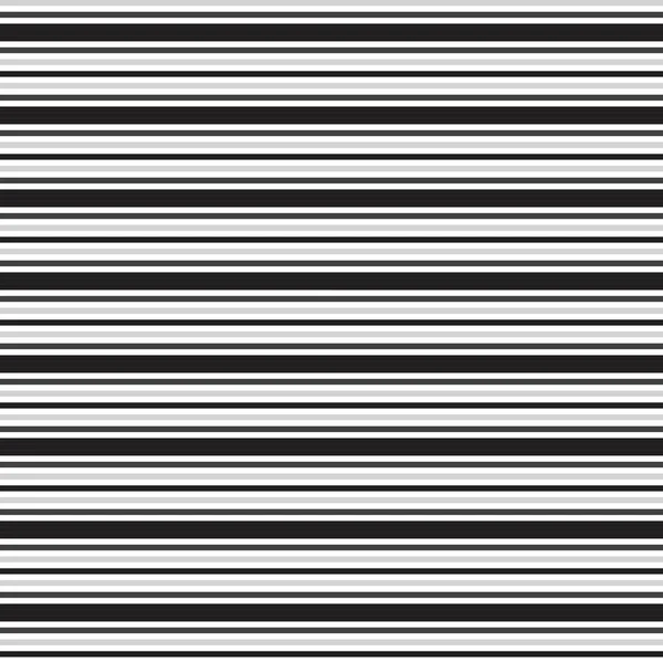 Noir Blanc Horizontal Rayé Fond Motif Sans Couture Adapté Pour — Image vectorielle