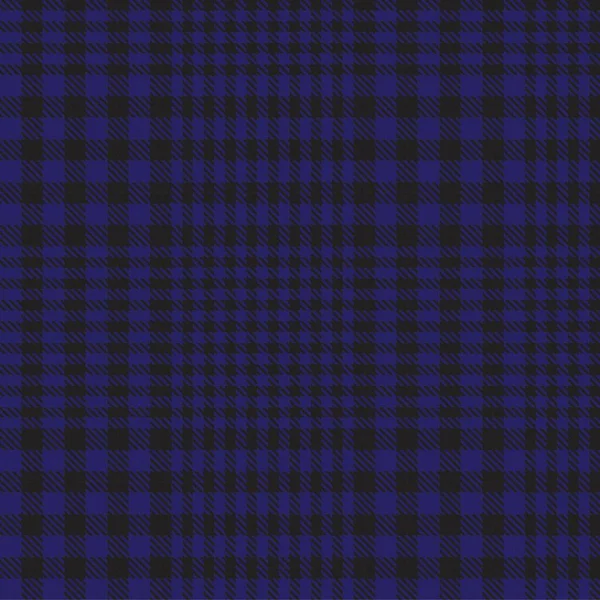 Синій Глен Звичайний Текстурований Безшовний Візерунок Підходить Модного Текстилю Графіки — стоковий вектор