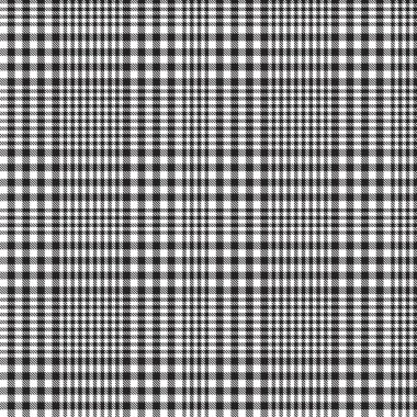 Siyah ve Beyaz Glen Ekose desenli, moda tekstil ve grafikleri için uygun.