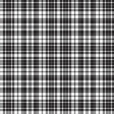 Siyah ve Beyaz Glen Ekose desenli, moda tekstil ve grafikleri için uygun.