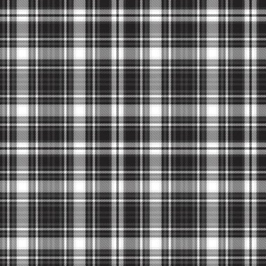 Siyah ve Beyaz Glen Ekose desenli, moda tekstil ve grafikleri için uygun.