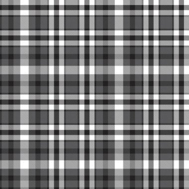 Siyah ve Beyaz Glen Ekose desenli, moda tekstil ve grafikleri için uygun.