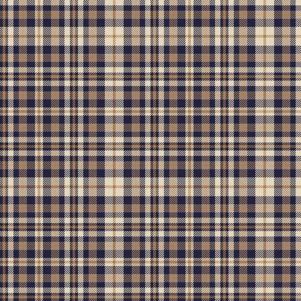 Bruin Glen Plaid Textuur Naadloos Patroon Geschikt Voor Mode Textiel — Stockvector