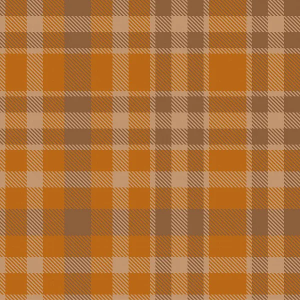 Orange Glen Plaid Texturovaný Bezešvý Vzor Vhodný Pro Módní Textil — Stockový vektor