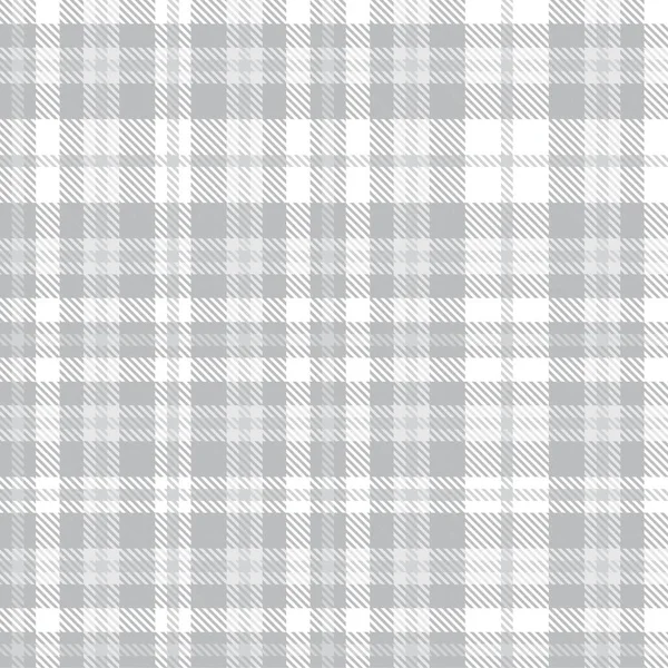 White Glen Plaid Texturiertes Nahtloses Muster Für Modetextilien Und Grafiken — Stockvektor