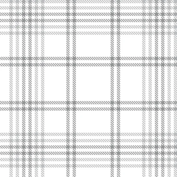 White Glen Plaid Texturiertes Nahtloses Muster Für Modetextilien Und Grafiken — Stockvektor