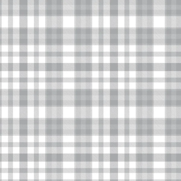 Fehér Glen Plaid Texturált Zökkenőmentes Minta Alkalmas Divat Textil Grafika — Stock Vector