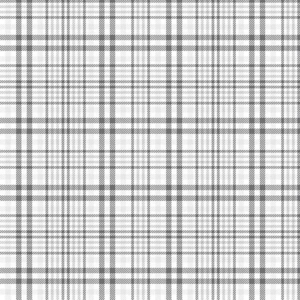 Bílý Glen Plaid Texturovaný Bezešvý Vzor Vhodný Pro Módní Textil — Stockový vektor
