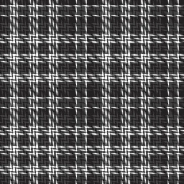 Black White Glen Plaid Texturovaný Bezešvý Vzor Vhodný Pro Módní — Stockový vektor