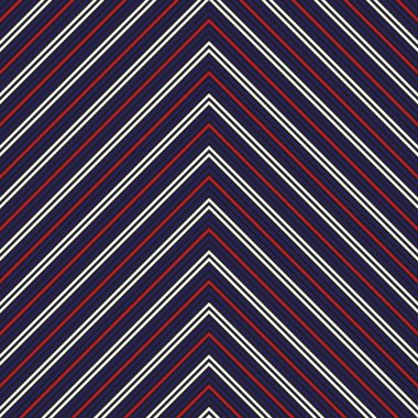 Moda tekstili ve grafikleri için uygun kırmızı ve mavi köşegen çizgili, dikişsiz arkaplan