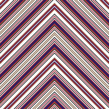 Moda tekstili ve grafikleri için uygun kırmızı ve mavi köşegen çizgili, dikişsiz arkaplan