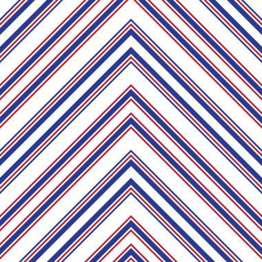 Moda tekstili ve grafikleri için uygun kırmızı ve mavi köşegen çizgili, dikişsiz arkaplan