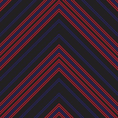 Moda tekstili ve grafikleri için uygun kırmızı ve mavi köşegen çizgili, dikişsiz arkaplan