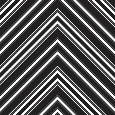 Siyah ve beyaz Chevron köşegen çizgili desensiz arka plan moda tekstil ve grafikleri için uygun.