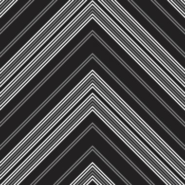 Siyah ve beyaz Chevron köşegen çizgili desensiz arka plan moda tekstil ve grafikleri için uygun.