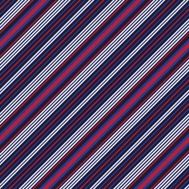 Moda tekstili ve grafikleri için uygun kırmızı ve mavi köşegen çizgili dikişsiz arkaplan