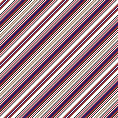 Moda tekstili ve grafikleri için uygun kırmızı ve mavi köşegen çizgili dikişsiz arkaplan