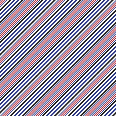 Moda tekstili ve grafikleri için uygun kırmızı ve mavi köşegen çizgili dikişsiz arkaplan