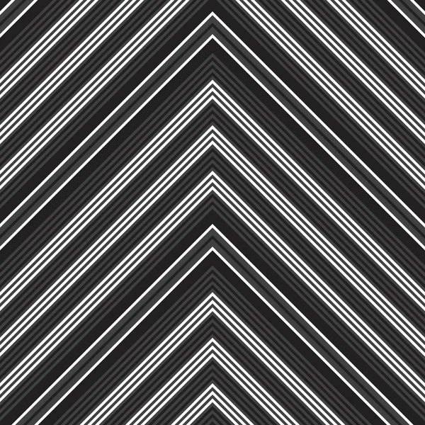 ファッション繊維 グラフィックに適した黒と白のシェブロンの斜めの縞模様シームレスなパターンの背景 — ストックベクタ