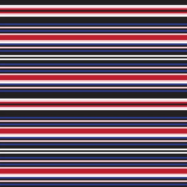 Red Horizontal Striped Seamless Pattern Background 그래픽 — 스톡 벡터