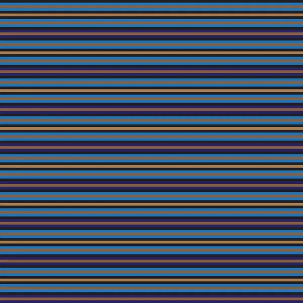 Blauw Horizontaal Gestreepte Naadloze Patroon Achtergrond Geschikt Voor Mode Textiel — Stockvector
