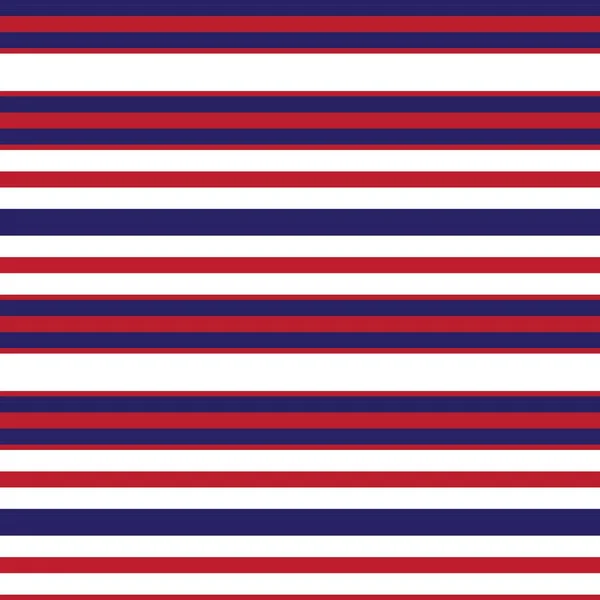 Red Blue Horizontal Striped Seamless Pattern Background 그래픽 — 스톡 벡터