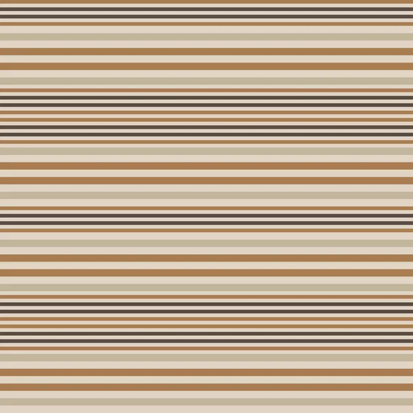 Brown Taupe Horizontal Stripped Seamless Pattern Background 그래픽 — 스톡 벡터