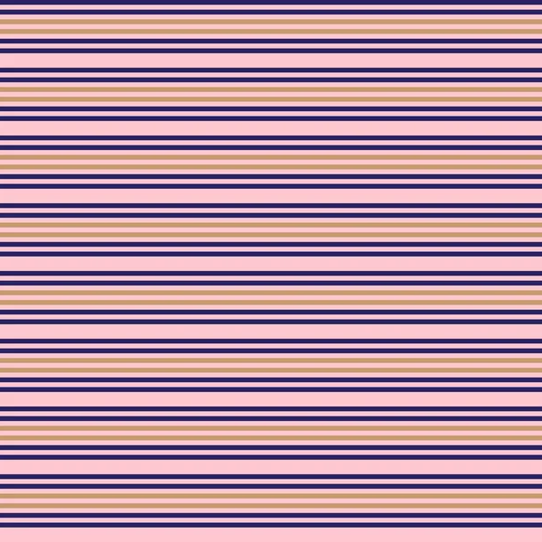 Pink Horizontal Striped Seamless Pattern Background Suitable Fashion Textiles Graphics — Stock Vector