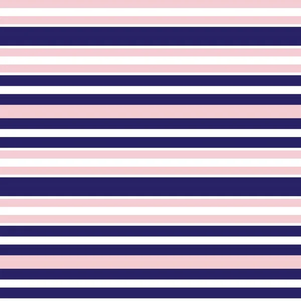 Pink Navy Horizontal Striped Seamless Pattern Background Suitable Fashion Textiles — Stock Vector