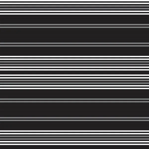 Black White Horizontal Striped Seamless Pattern Background Suitable Fashion Textiles — Stock Vector