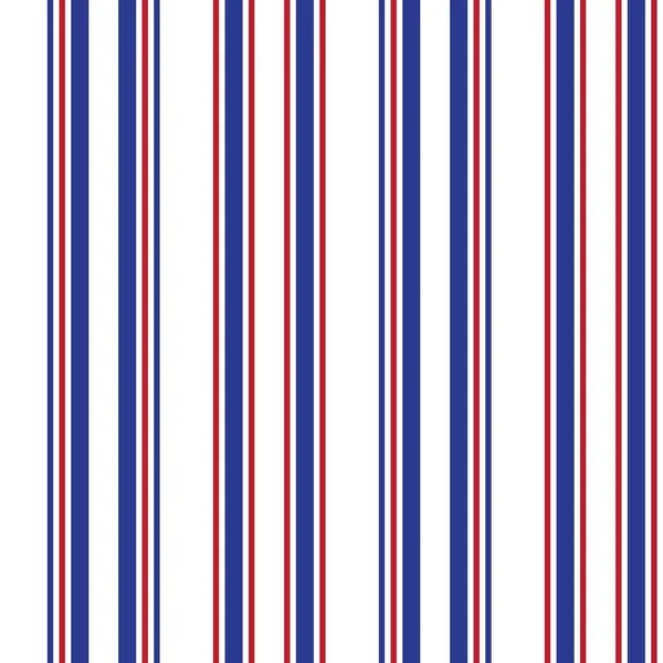 Red Blue Vertical Striped Seamless Pattern Background Suitable Fashion Textiles — Stock Vector