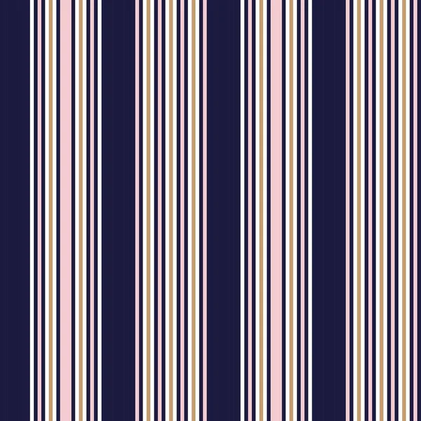 粉色和海军垂直条纹无缝图案背景适合服装纺织品 — 图库矢量图片