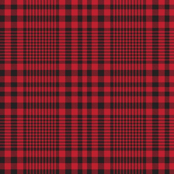 Red Glen Plaid Textured Seamless Pattern Suitable Fashion Textiles Graphics — Stock Vector