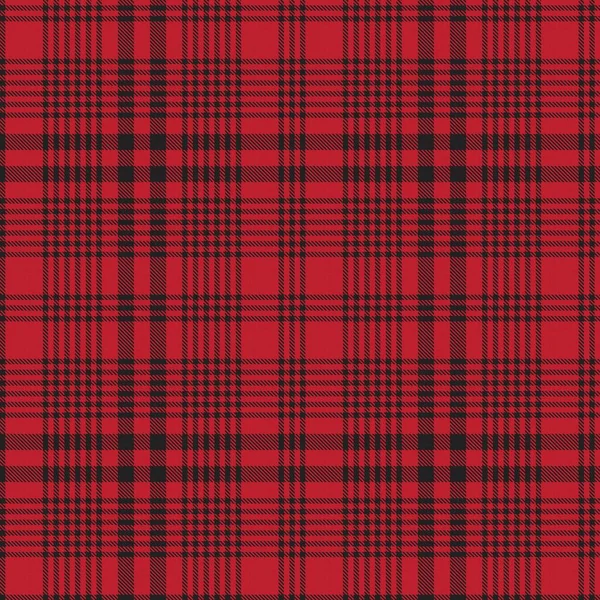 Red Glen Plaid Texturovaný Bezešvý Vzor Vhodný Pro Módní Textil — Stockový vektor