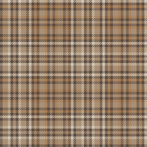 Brown Glen Plaid Texturizado Padrão Sem Costura Adequado Para Têxteis — Vetor de Stock